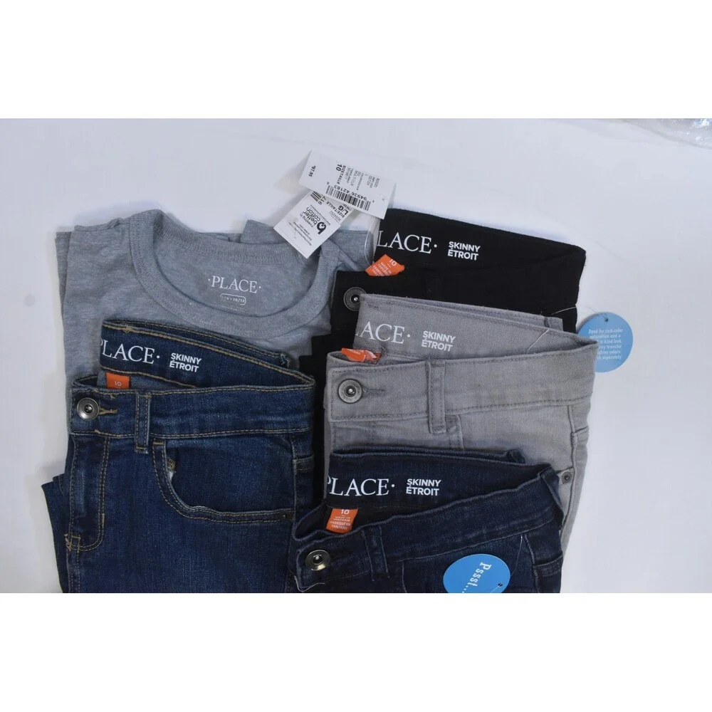 The Childrens Place Bulk Lot Of 9 Boys Size Large 10/12 Mix Season Tops Bottoms